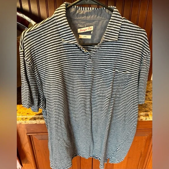 johnnie-O Men's “Hangin’ Out” Polo Shirts (3) in pink, Navy, & Light Gray. Large - Picture 4 of 4